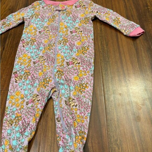 Minnie Mouse Disney Store Footed Gardening Pajamas - Picture 3 of 5